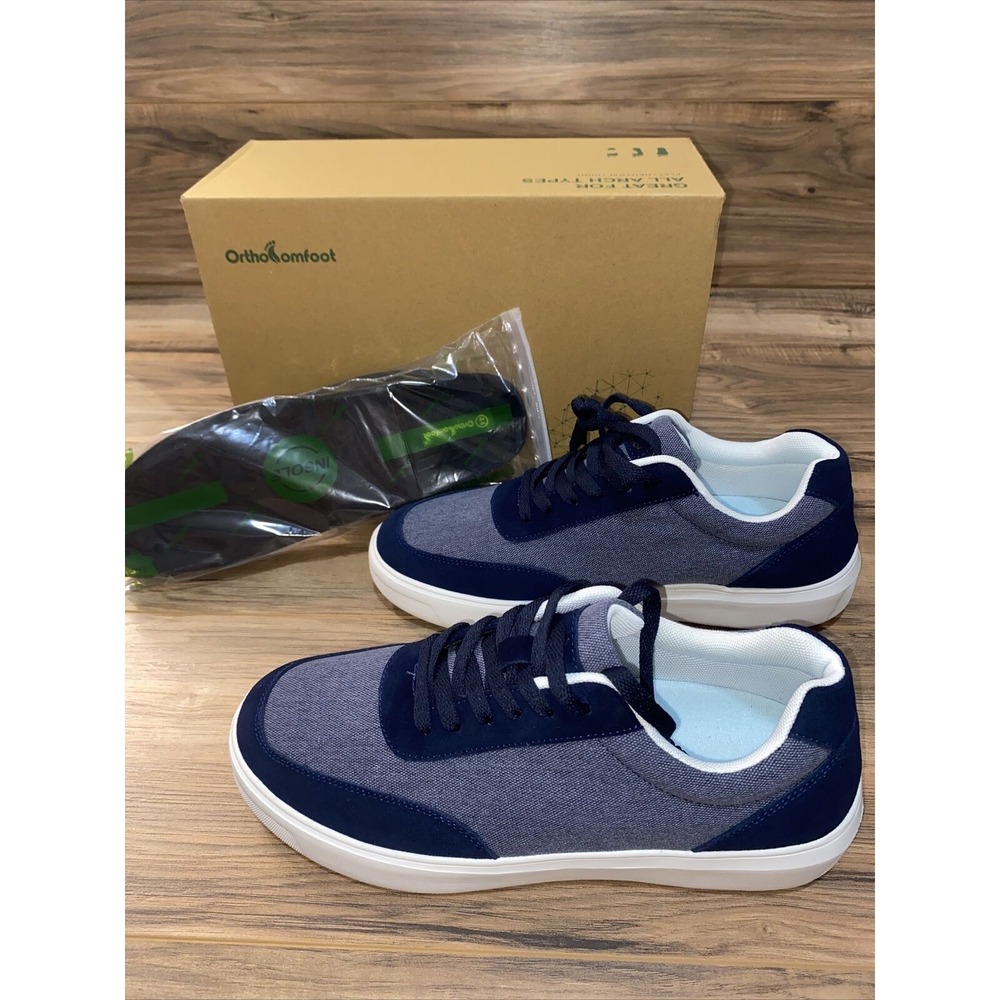 OrthoComfoot Men's Plantar Fasciitis Skate‎ Shoes Size 10